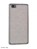 Samsung Galaxy A50 Ezüst csillám mintás szilikon tok