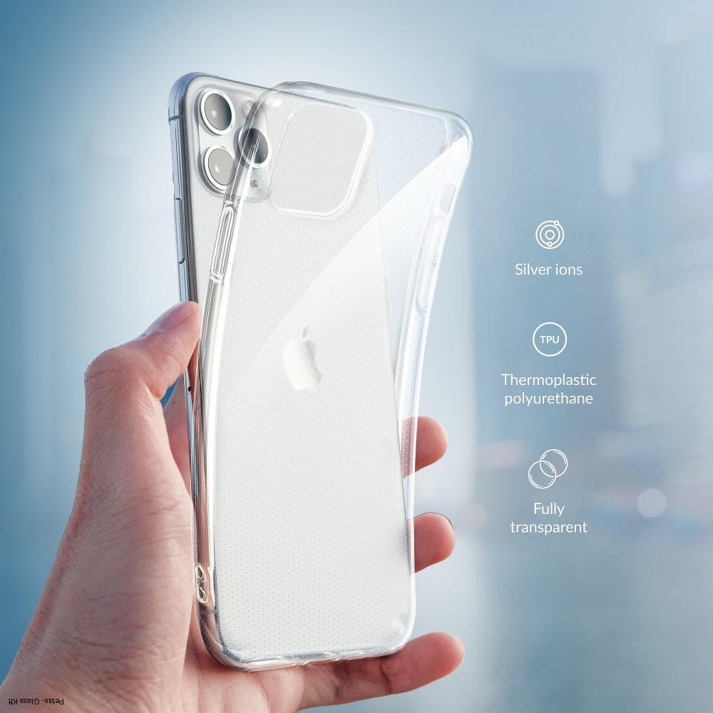 Samsung Galaxy A71 Forcell AntiBacterial, átlátszó tok