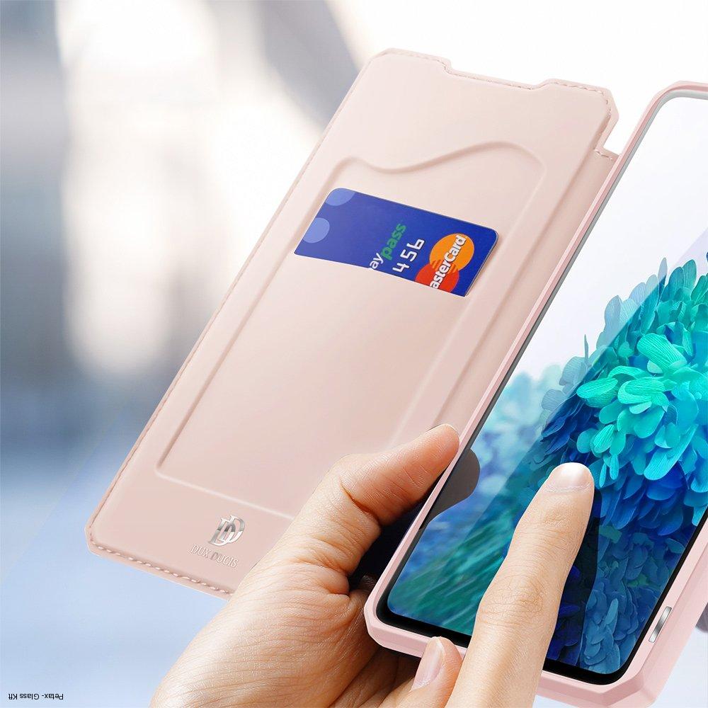Samsung Galaxy S21+ 5G Rózsaszín skin flip tok