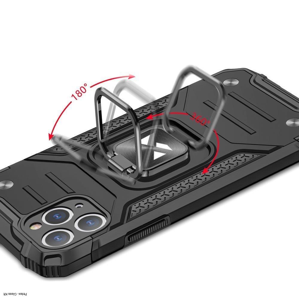 Ütésálló ARMOR tok SAMSUNG Galaxy A03S fekete
