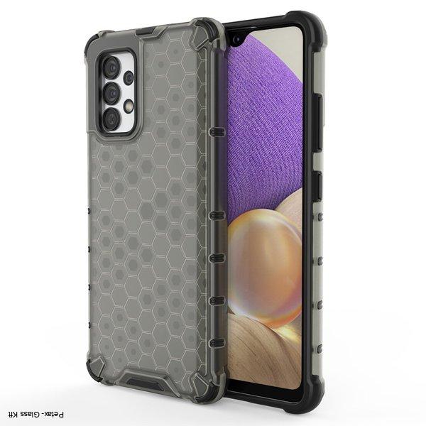 Méhsejt mintás tok gélkerettel a Samsung Galaxy A03s fekete 