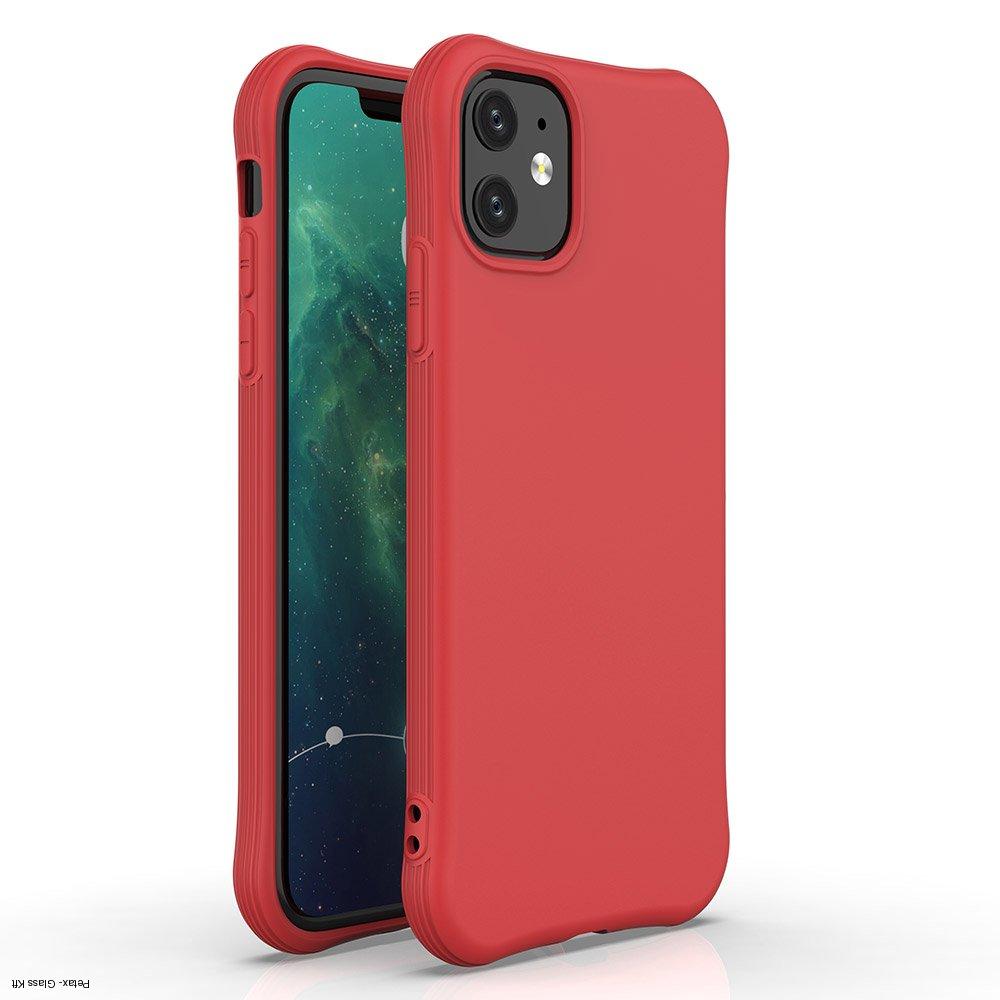 Iphone 11-re  Soft color szilikon tok menta piros