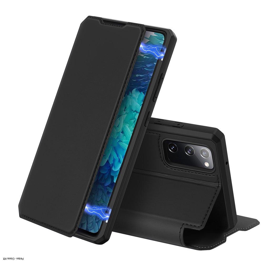 Samsung Galaxy S20 FE 5G / S20 Lite  Fekete skin flip tok