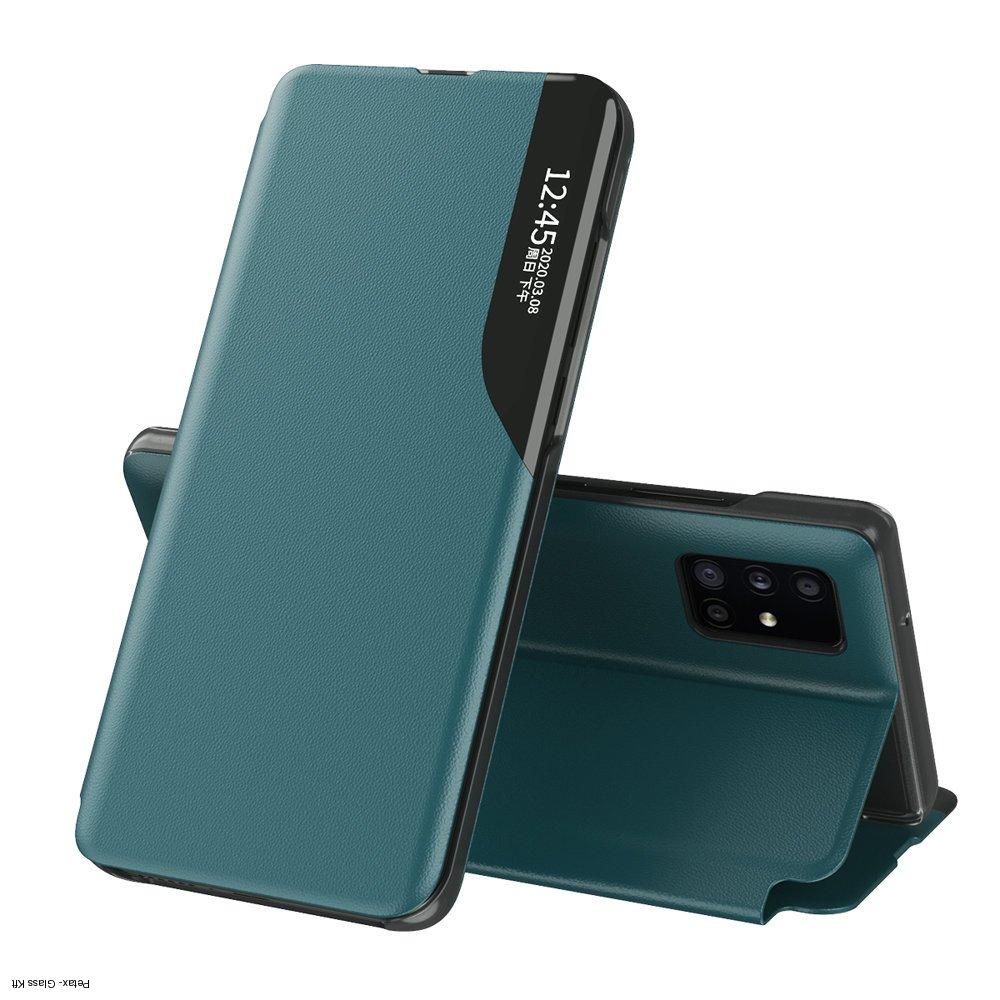 Samsung Galaxy A51-re zöld Eco Leather View Case tok 