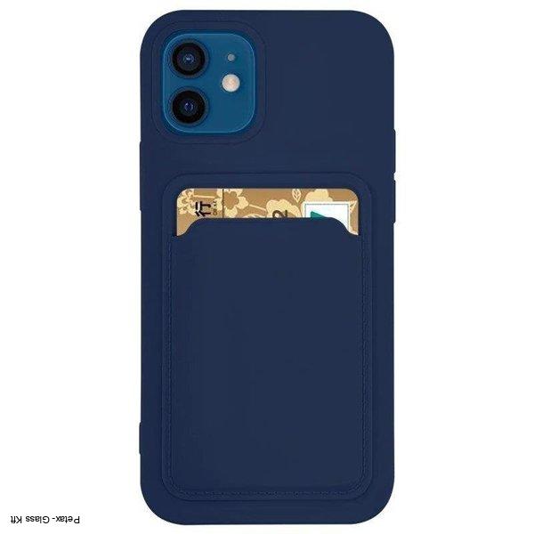 Kártyatartós szilikon Samsung Galaxy A13 készülékhez  Navy Blue