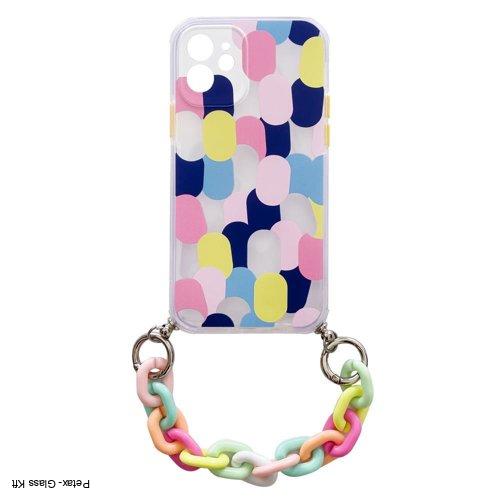 Color Chain Case gél rugalmas rugalmas tok fedél lánc medállal Samsung Galaxy A1