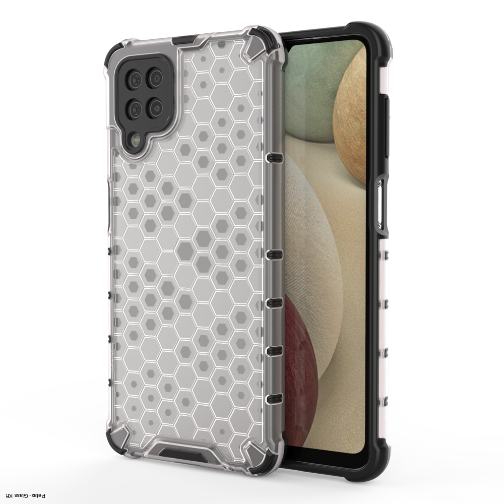Honeycomb tok páncélborítás TPU Samsung Galaxy A12 / Galaxy M12 átlátszó