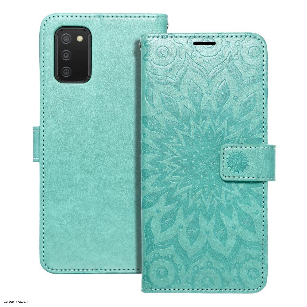 MEZZO Book case tok Samsung Galaxy A03 zöld mandala