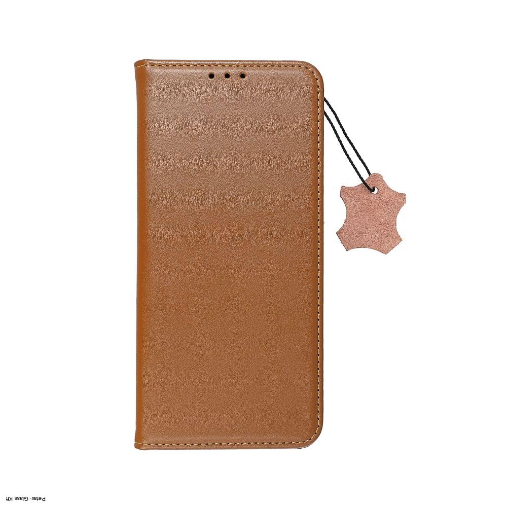 Leather case Smart Pro bőrtok tok Samsung Galaxy A03 barna