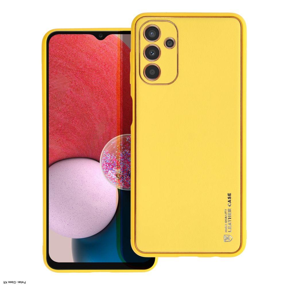 LEATHER hátlap SAMSUNG Galaxy A13 5G / A04S sárga
