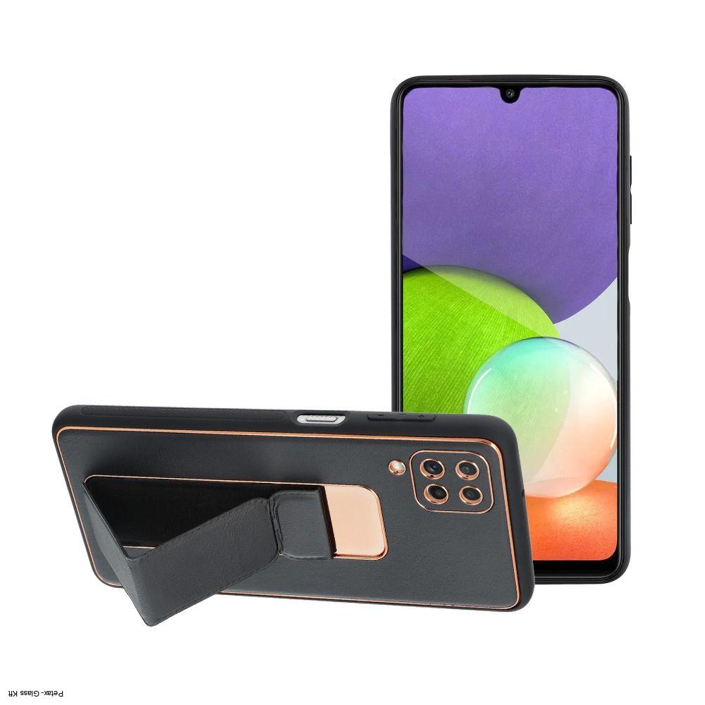 LEATHER Kickstand tok SAMSUNG Galaxy A13 5G / A04S fekete