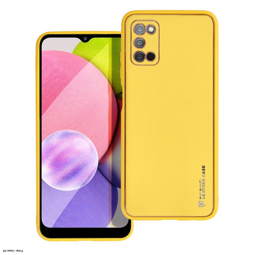 LEATHER hátlap SAMSUNG Galaxy A03S sárga