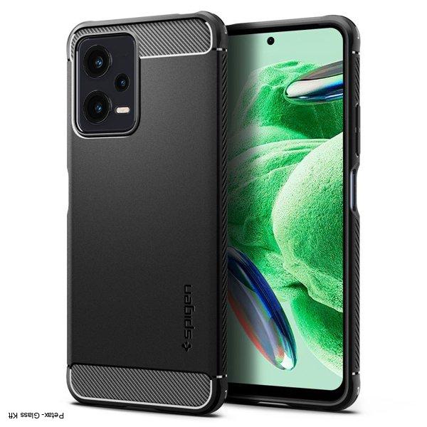 Spigen RUGGED ARMOR tok XIAOMI REDMI NOTE 12 5G / POCO X5 5G fekete