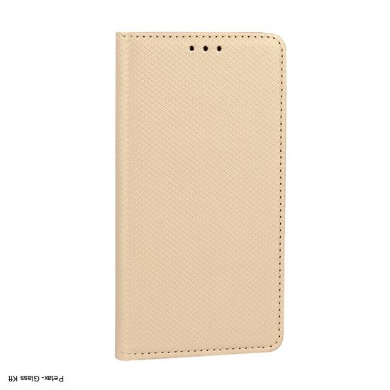 Samsung Galaxy A54 kék smart book arany flip tok