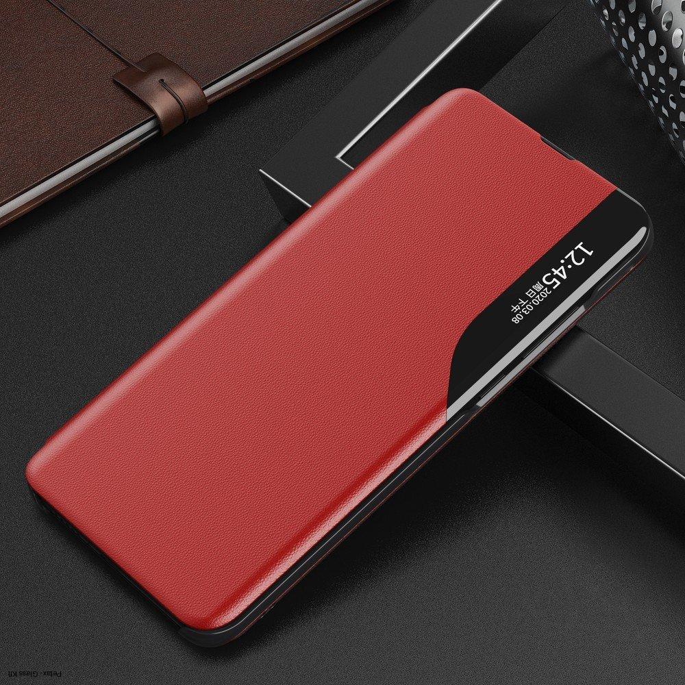 Samsung Galaxy A51-re piros Eco Leather View Case tok 