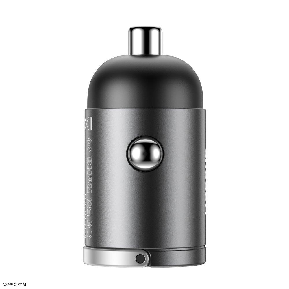 Baseus Tiny Star Mini PPS Type-C autós töltő 30W szürke