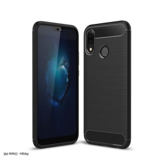 Samsung A8 (2018)  -ra minőségi ütésálló szilikon tok sötétkék színben