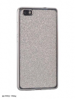 Samsung Galaxy S10 Lite Ezüst csillám mintás szilikon tok