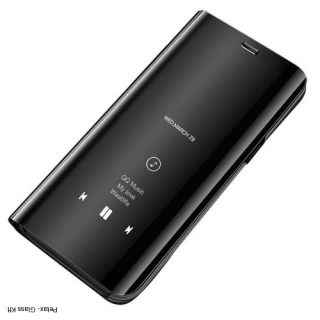 Clear View tok Samsung Galaxy A70 fekete