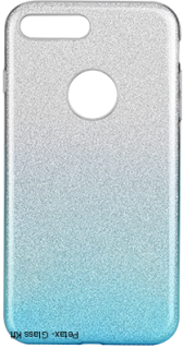 Samsung Galaxy A70 Kék csillám mintás szilikon tok