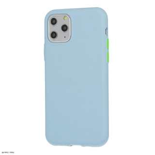 Iphone 12 Mini-re Solid szilikon tok kék