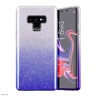 Samsung Galaxy A10-re  Glitter Bling csillámos tok kék