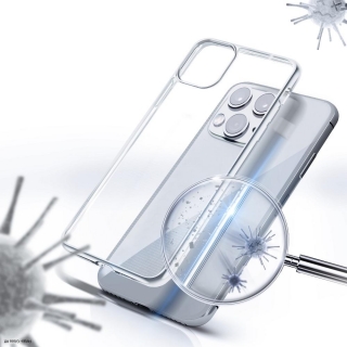 Iphone 11 Pro Max Telefontok  Forcell AntiBacterial, átlátszó tok