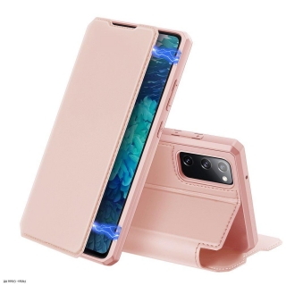 Samsung Galaxy A22 5G Rózsaszín skin flip tok