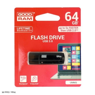GOODRAM 64GB UMM3 USB 3.0 Pendrive Fekete 