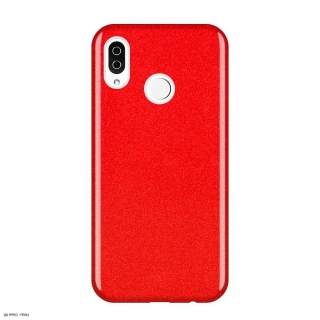 Xiaomi Redmi Note 7-ra Wozinsky Glitter Case tok piros