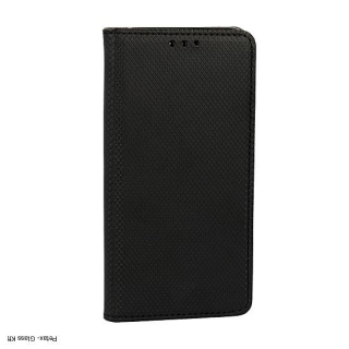 Huawei P40 Lite E fekete Smart Book mágneses tok