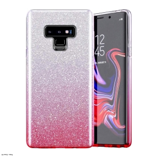 Samsung A015 Galaxy A01-ra  Glitter Bling csillámos tok pink