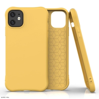 Iphone 11-re  Soft color szilikon tok sárga