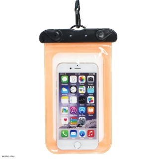 Vízálló telefon tok narancs-fekete 2