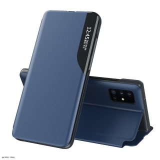 Samsung Galaxy A51-re kék Eco Leather View Case tok 