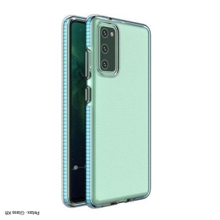 Spring Case átlátszó TPU gél védőburkolat színes kerettel a Samsung Galaxy A20e 