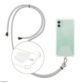 Nyakba akasztható telefontok/ hátlap Iphone 13 Mini Fehér színben