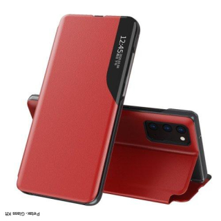 Eco Leather View könyv tok Samsung Galaxy A12 / M12 piros