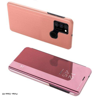 Clear View tok Samsung Galaxy A12 / Galaxy M12 pink