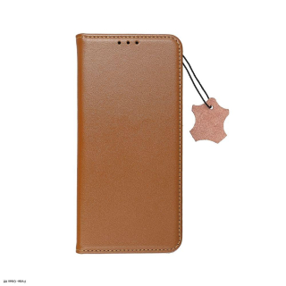 Leather case Smart Pro bőrtok tok Samsung Galaxy A03 barna