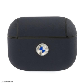 BMW BMAPSSLNA AirPods Pro tartó tengerészkék Geniune bőr ezüst logó