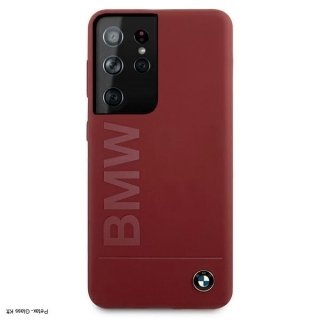 Etui BMW BMHCS21LSLBLRE S21 Ultra G998 piros tok szilikon Signature Logo