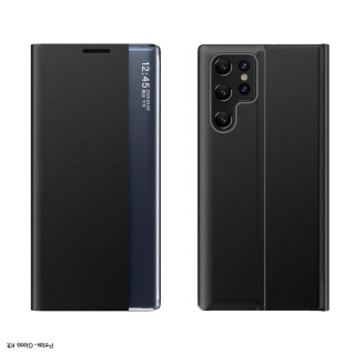 New Sleep Case tok  Samsung Galaxy S23 Ultra fekete flip 